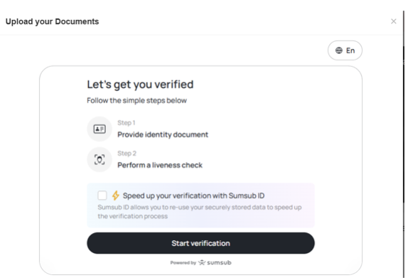 Start verification